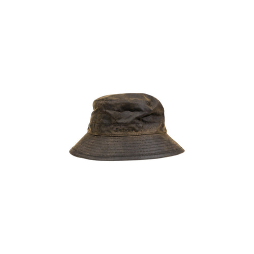 Barbour Cappello Pescatore Uomo in Cotone Cerato colore Verde - Modello MHA0001