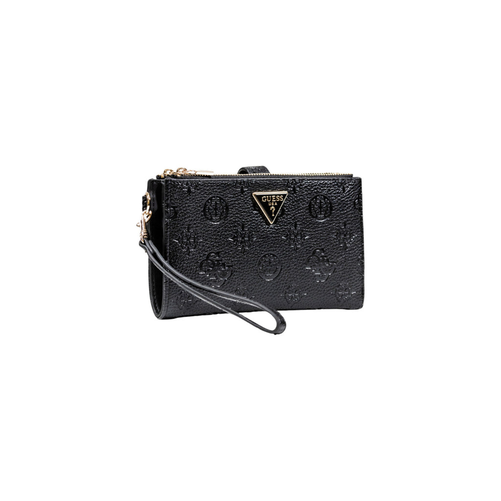 Guess Portafoglio grande da donna Cresidia  colore Nero con Zip e Bottone - Modello SWPD98 88157